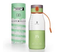 HELLO HIPPO® Premium Scaldabiberon portatile Carica USB - Scaldabiberon nomade per latte e acqua - Capacità 280 ml - incrementi di 30 ml - Temperatura regolabile fino a 50°C - Pratico e leggero