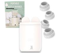 Hello Hippo - Scaldabiberon Compatto e Portatile: Ricaricabile USB-C, Anti-Perdita, Compatibile con Philips Avent, MAM, NUK | 4 Temperature Regolabili | Riscaldamento Rapido ed Efficace