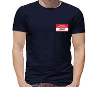 Hello il Mio Nome È Jeff T-Shirt - Divertente - Scherzo - Film - 22 Jump Strada