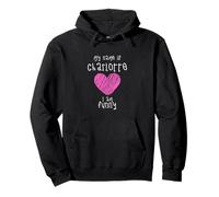 Hello I'm Charlotte Funny Slogan Outfit per i più Piccoli e Felpa con Cappuccio