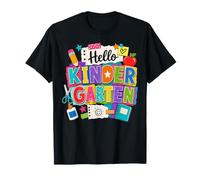 Hello Kindergarten Back To School Kinder Teacher Student Maglietta
