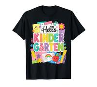 Hello Kindergarten Back To School Kinder Teacher Student Maglietta