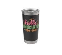 Hello Kindergarten Funny Back To School for Kids Bicchiere termico in acciaio inox doppia parete