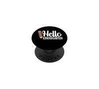 Hello Kindergarten Teacher Leopard Pencil torna a scuola PopSockets PopGrip Adesivo