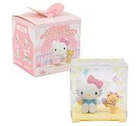 Hello Kitty, 1 statuetta 4,5 cm e accessori in una scatola trasparente, serie Sweetheart Playmate, modello casuale, per bambini dai 3 anni, HKT38