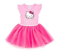 Hello Kitty Vestito da bambina con tutù in tulle per bambine e bambine (2T - 14-16), Rosa, 5