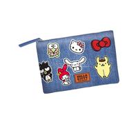 Karactermania Sanrio Hello Kitty Stickers-Borsa da Toilette Pochette Soleil, Blu, 30 x 22 cm