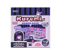 Playset Kuromi Ramen Shop 40+ Stickers and 6 cm Figurine | 3D Casa Ristorante Adesivi Riutilizzabili | Kawaii Foodcourt Sticker House | Comansi