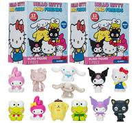 Hello Kitty and Friends Mystery Blind Box, 2-Pack - Series 1 - Collectible Sanrio Mini 2" Figure Mystery Toy - Styles Vary - Gift for Kids, Girls, Boys - 6+