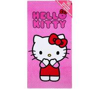Hello Kitty Asciugamano Bambina Ragazza Donna Teli Mare Assorbente Asciugatura Rapida Kawaii Asciugamani da Bagno 140x70cm Anime Accessori Viaggio (Rosa, 70x140cm)