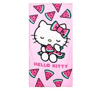 Hello Kitty Asciugamano da spiaggia o telo da bagno, 70 x 140 cm, 100% cotone, licenza ufficiale