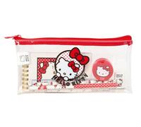 HELLO KITTY - Astuccio per bambini, ideale per bambini in età scolastica, comodo e versatile, qualità e resistenza, 22,5 x 10,5 cm