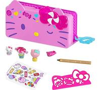 Hello Kitty Astuccio per Matite, si Trasforma in Playset Luna Park con 2 Mini Personaggi, Giocattolo per Bambini 3+Anni,GVC41