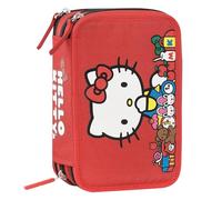 Astuccio Hello Kitty 3 Zip Corredo Scuola Completo