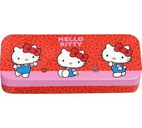 Hello Kitty Barattolo di bellezza a 3 livelli, set di trucchi per bambini, con lucidalabbra, ombretto, smalto e adesivi per unghie, con design Hello Kitty