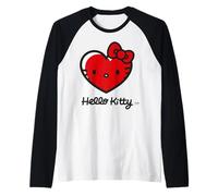 Hello Kitty - Big Heart Maglia con Maniche Raglan