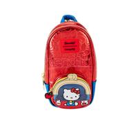 Loungefly Stationery Sanrio Hello Kitty 50th Anniversary Classic Mini Zaino Astuccio Rosso, Taglia Standard, Rosso, Colore: rosso, Standard-Größe, Classico