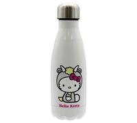 CyP Brands Hello Kitty, Sanrio, bottiglia, bottiglia d'acqua, tanica, borraccia oroscopo, capricorno, 550 ml, colore bianco, prodotto ufficiale