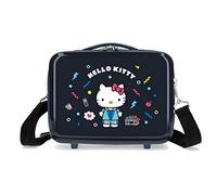 Hello Kitty Castle of Borsa da toilette in ABS adattabile, 29x21x15 cms, Azul oscuro
