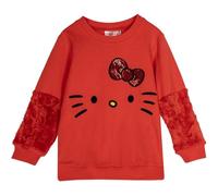 Hello Kitty Cerdá Stitch Up Terry Zip-Sweatshirt French Felpa, Grigio, One Size Unisex Bambini