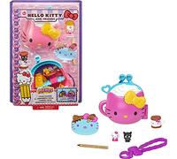 Hello Kitty Cofanetto Ciocco-Campeggio con 2 Mini Personaggi, Blocco per Appunti e Accessori, Giocattolo per Bambini 3+Anni,GVB29