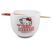 Hello Kitty Coppa Noodle Giapponese Stoviglie Set 20-Ounce Ramen Bowl, Bacchette