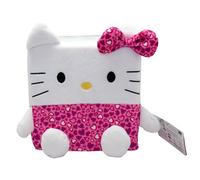 Hello Kitty Cubeez Sweet Leopard 20 cm - Peluche impilabile con memory foam morbido per una sensazione squisita, fan e collezionisti di Hello Kitty
