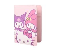 Hello Kitty Custodia per passaporto - Custodia da viaggio con licenza ufficiale, simpatico regalo Sanrio, Rosa Hello Kitty Friends