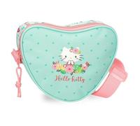 Hello Kitty Floral Kitty Borsa a tracolla Verde 17x14,5x4 cm Poliestere