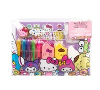 Hello Kitty & Friends Cafe, 22 Pezzi Sanrio, Forniture Scolastiche Carine, Accessori, Include Taccuino, Adesivi Spugnosi, Penne