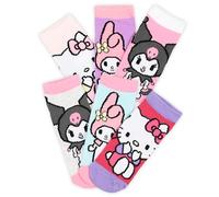 Hello Kitty Friends Calzini Invisibili Bambina Set 6 Paia Fantasmini Cotone Morbido Multicolor Kuromy My Melody Taglie 23/26 27/30 31/34 Scarpe Basse [6011 Multicolor 23-26]