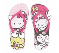 Hello Kitty Friends Infradito Bambina Kuromi My Melody | Ciabatte Mare e Piscina Rosa Fucsia | Sandali Estivi Gomma Leggera | Ciabattine Spiaggia Antiscivolo Comode [7265 Fucsia Friends - 28/29]