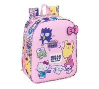 HELLO KITTY & FRIENDS - Zaino per bambini, zaino per scuola, adattabile a carrozzina, ideale per asilo, comodo e versatile, qualità e resistenza, 22 x 10 x 27 cm