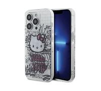 HELLO KITTY Graffiti Gattino Su Mattoni COVER per Apple iPhone 14 Pro Max, Bianco