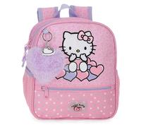 Hello Kitty Hearts & Dots Zaino prescolare Rosa 23 x 25 x 10 cm Poliestere 5,75 L, Rosa, Zaino prescolare