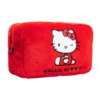 Hello Kitty Kawaii Carina Borsa Trucchi Beauty Case da Viaggio Donna Adolescenti, Soffice Borsa da Toilette, Regalo Donna
