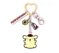 Hello Kitty Key Chain with Pompompurin Charms 15 cm