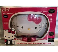 HELLO KITTY KT2003CA - Karaoke System con CD Player, Luci da Discoteca, 2 Microfoni Inclusi, Rosa, Giocoso