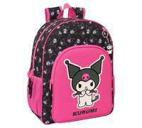 safta KUROMI - Zaino scuola per bambini, zaino per bambini, zaino per bambini, adattabile al carrello, ideale per bambini in età scolare, comodo e versatile, qualità e resistenza, 33 x 14 x 42 cm