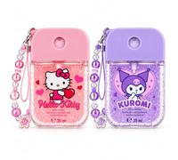 Hello Kitty & Kuromi Body Mist Set 2 x 35 ml, profumo dolce di caramella e Hello Kitty, profumo spray per il corpo, spray per il corpo Sanrio, vegano, dermatologicamente testato