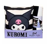 Hello Kitty Kuromi Coperta In Pile + Cuscino Set Sanrio