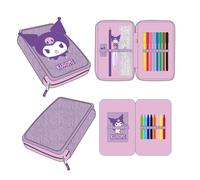 Hello Kitty Kuromi double pencil case