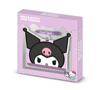Hello Kitty Kuromi Face-Confezione con Diario Kawaii + Penna 6 Colori, Lilla