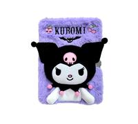 Hello Kitty Kuromi Quaderno per Ragazze, Design in Peluche Set di Cancelleria con Lucchetto e Chiavi, Regalo per Bambine