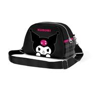 Hello Kitty Kuromi Skull-Borsa a Tracolla Bowling Lite, Nero, 23 x 14 cm