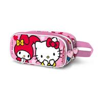 Hello Kitty Lovely-Astuccio 3D Doppio, Rosa, 22 x 10 cm