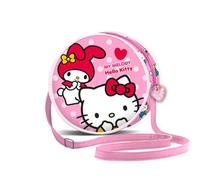 Hello Kitty Lovely-Borsa a Tracolla Rotonda, Rosa, 18,5 x 18,5 cm