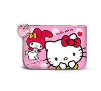 Hello Kitty Lovely-Portamonete Quadrato Piccolo, Rosa, 13 x 10 cm