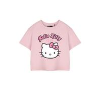 Hello Kitty Maglietta Rosa a Maniche Corte da Donna con Scritta Grafica Kitty Club da donnaTop Rosa Merchandising