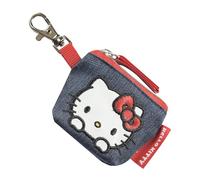 Hello Kitty - Mini borsa ufficiale per bambini con patch e moschettone 8x7hx1,5 cm
